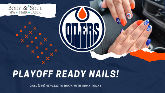 Edmonton Oilers Nails at Body & Soul Day Spa!