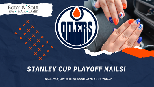 Oilers Nail Designs