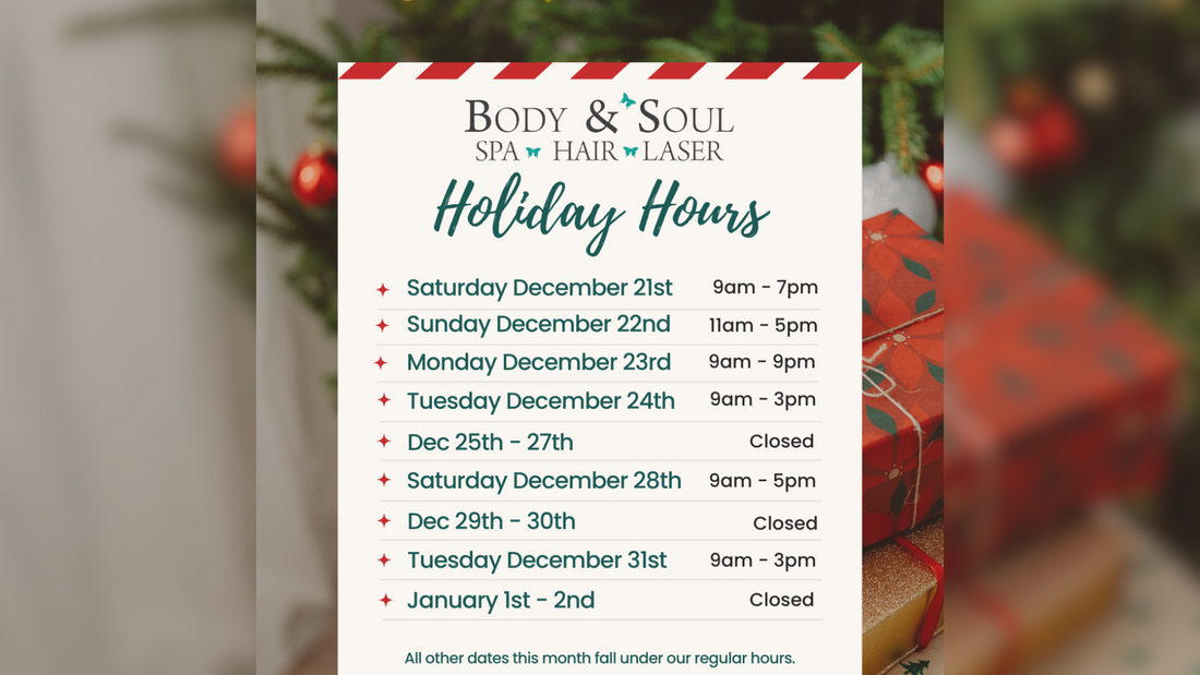 🎄Updated Holiday Hours 🎁