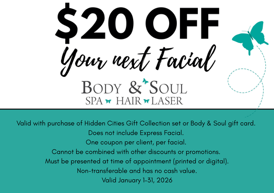 $20 OFF Coupon - January Facial